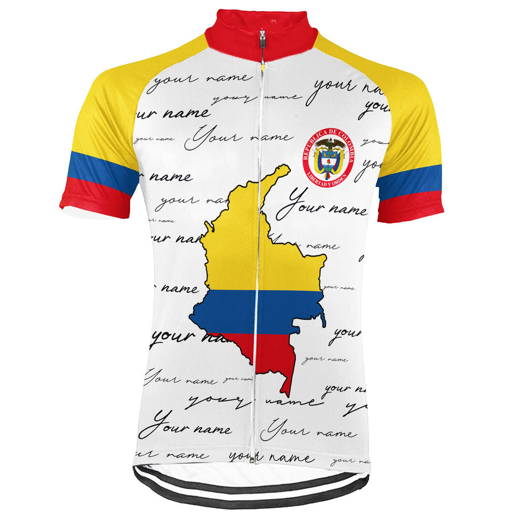 Customized Colombian Short Sleeve Cycling Jersey for Men