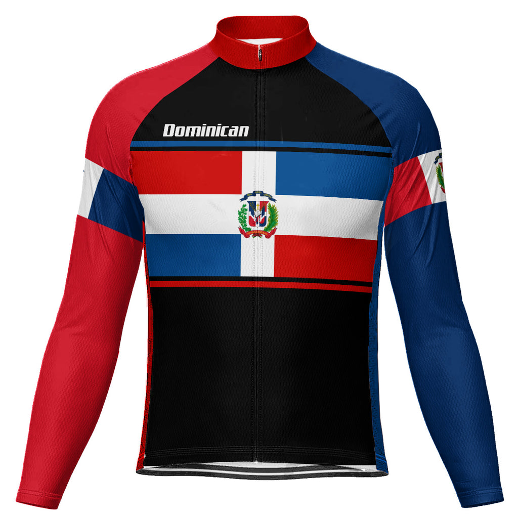 Customized Dominican Long Sleeve Cycling Jersey for Men