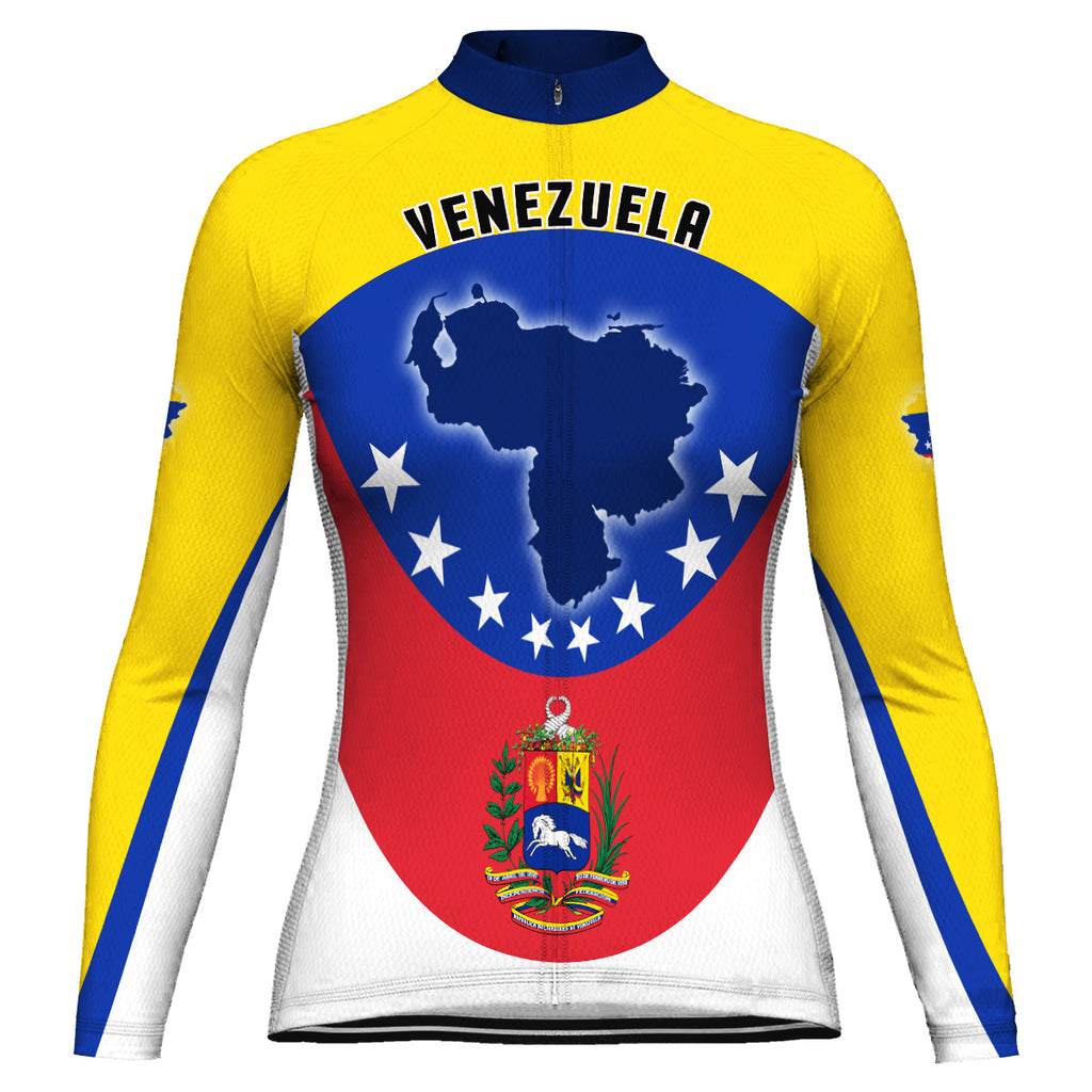Customized Venezuela Long Sleeve Cycling Jersey for Women