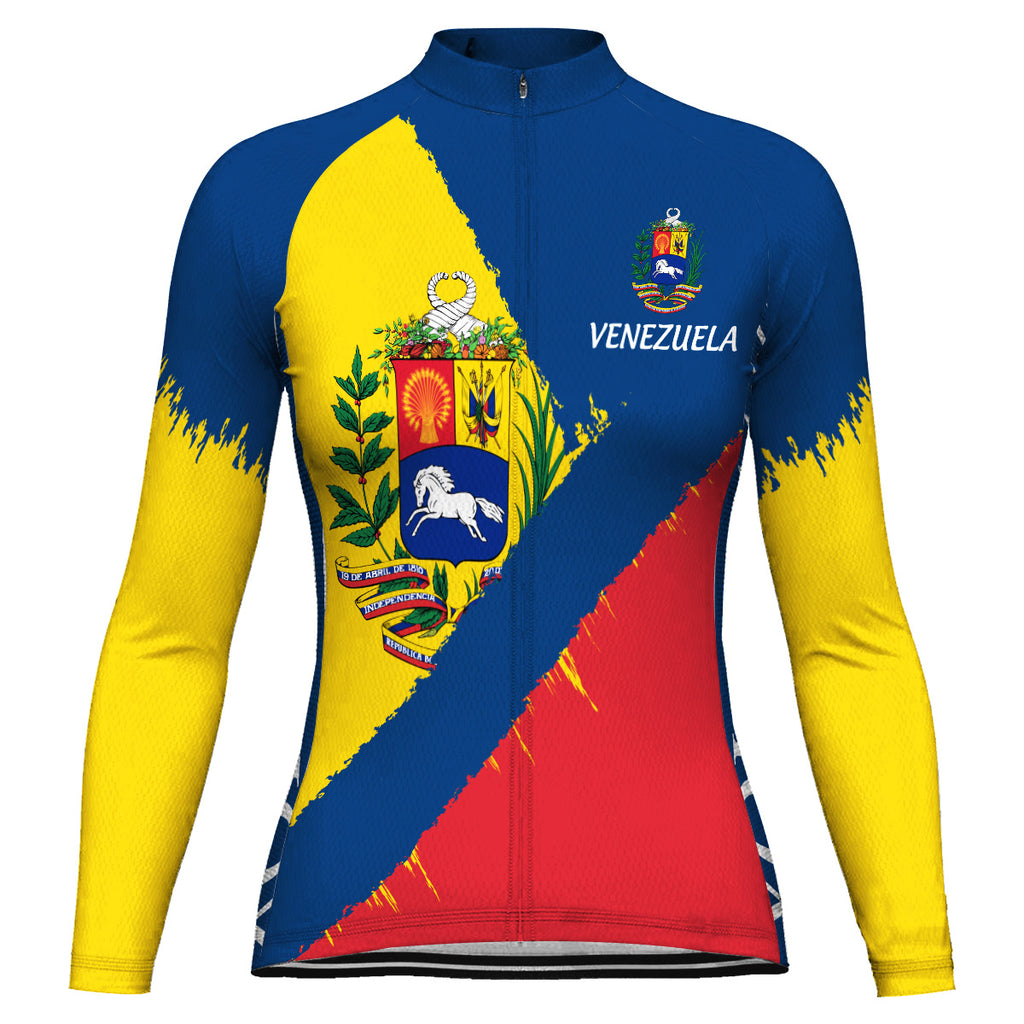Customized Venezuela Long Sleeve Cycling Jersey for Women