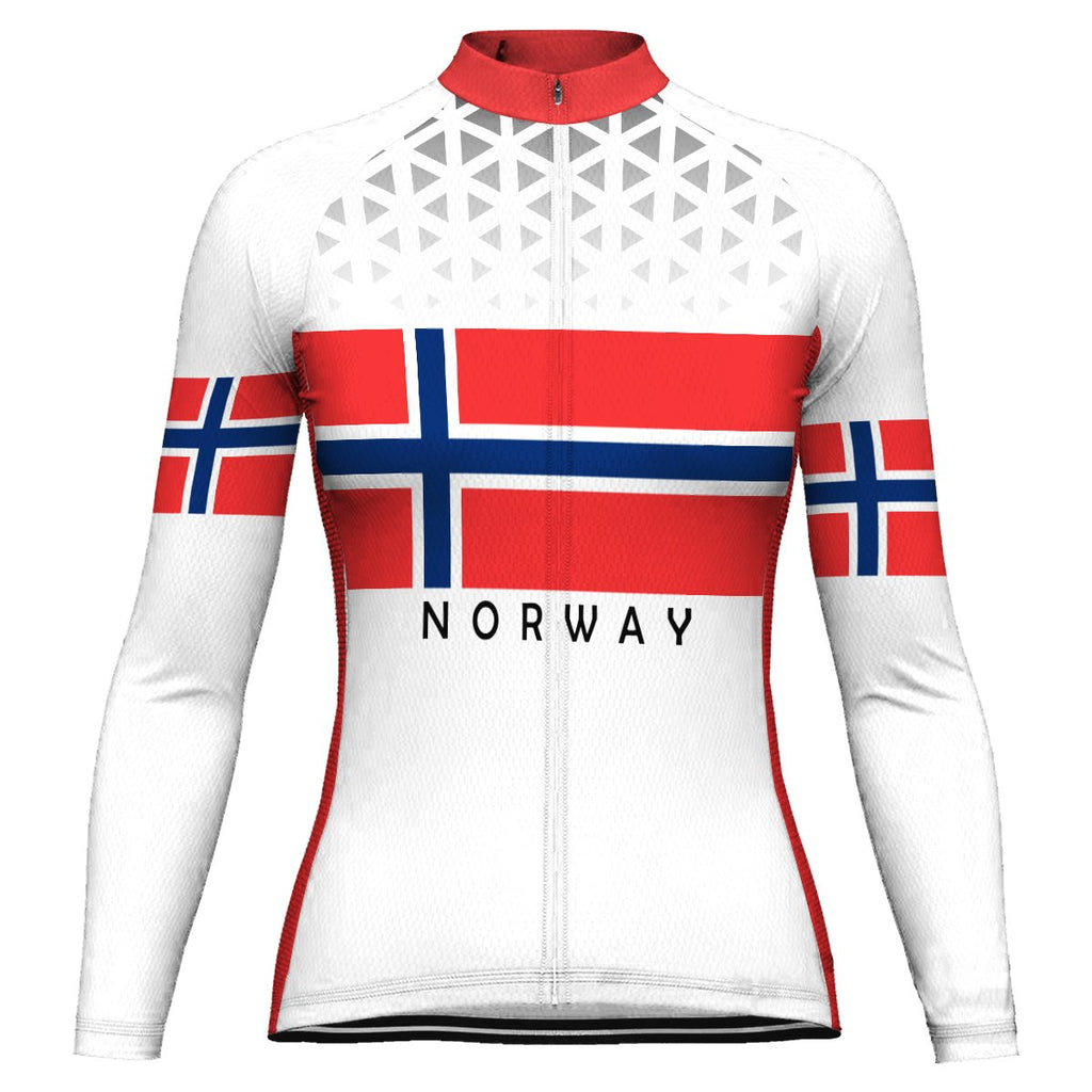 Customized Norway Long Sleeve Cycling Jersey for Women