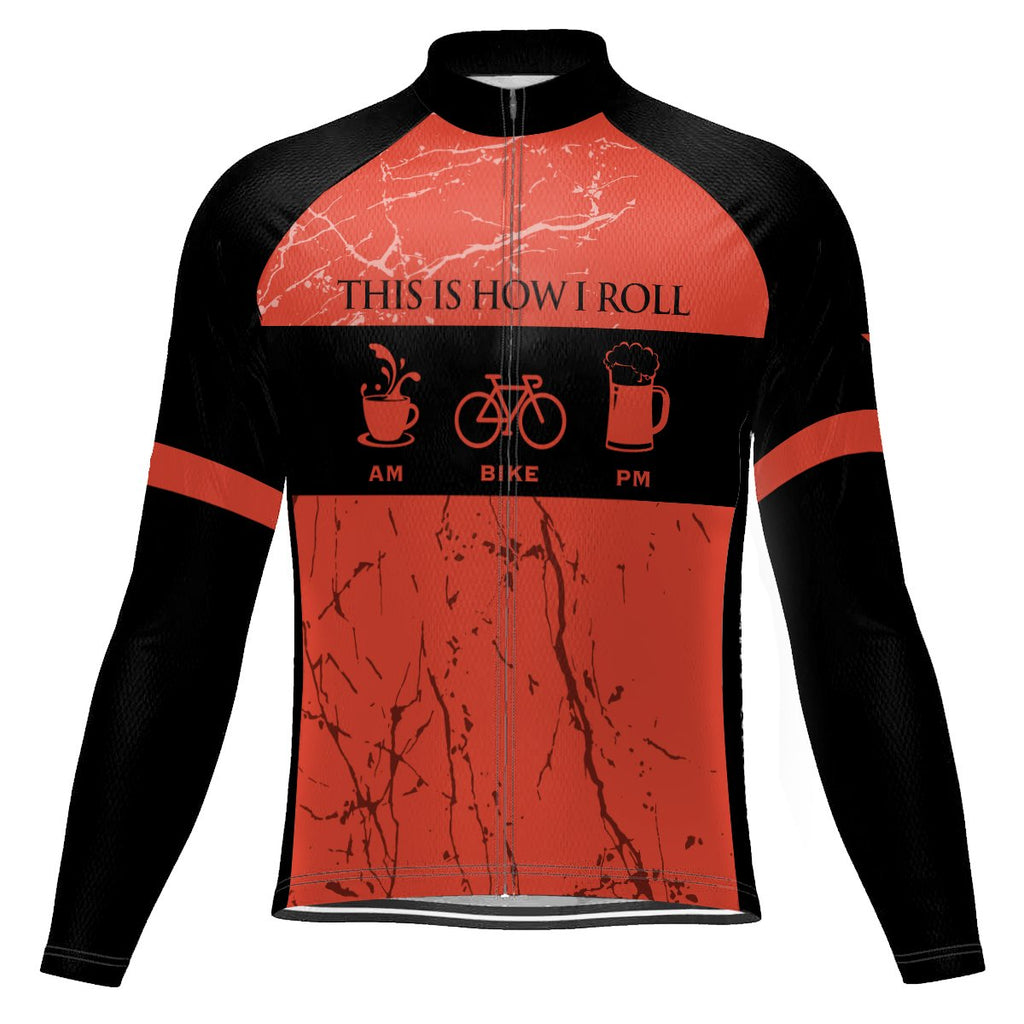 Funny Long Sleeve Cycling Jersey for Men
