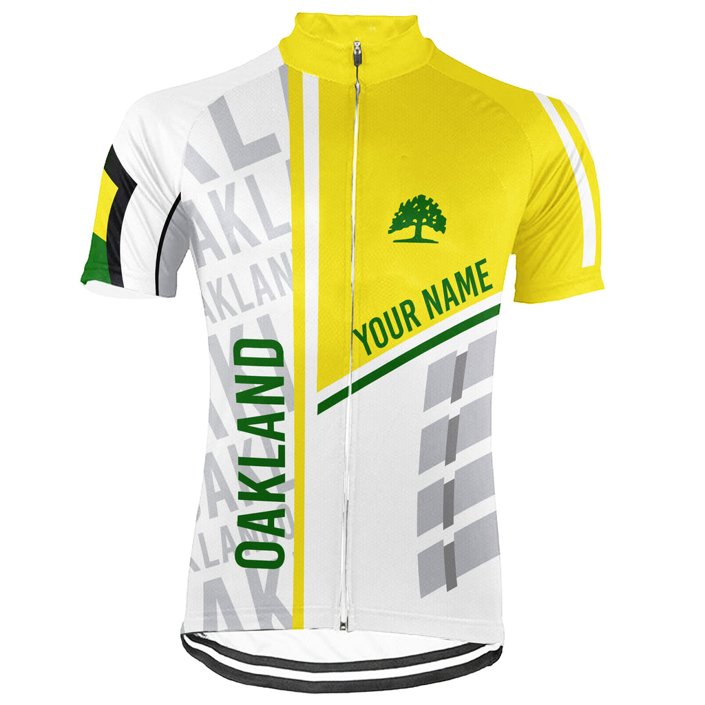 Customized Oakland Short Sleeve Cycling Jersey for Men