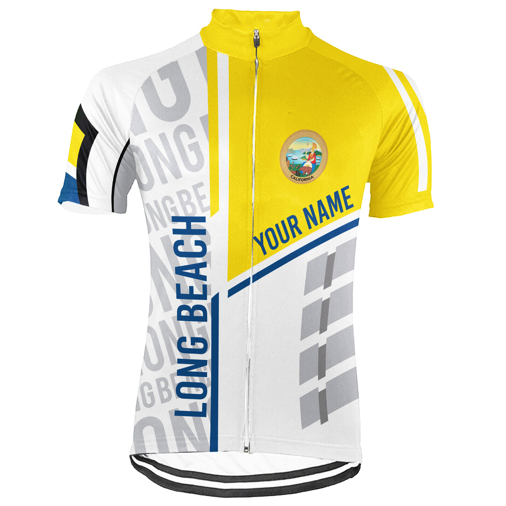 Customized Long Beach Short Sleeve Cycling Jersey for Men