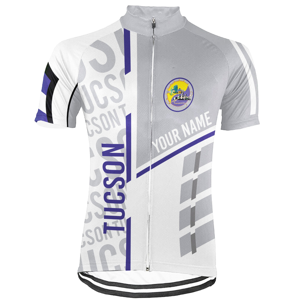 Customized Tucson Winter Thermal Fleece Short Sleeve Cycling Jersey for Men