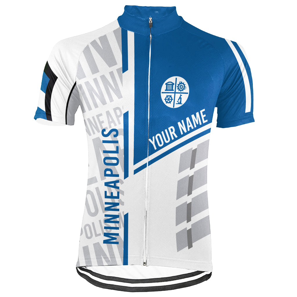 Customized Minneapolis Short Sleeve Cycling Jersey for Men