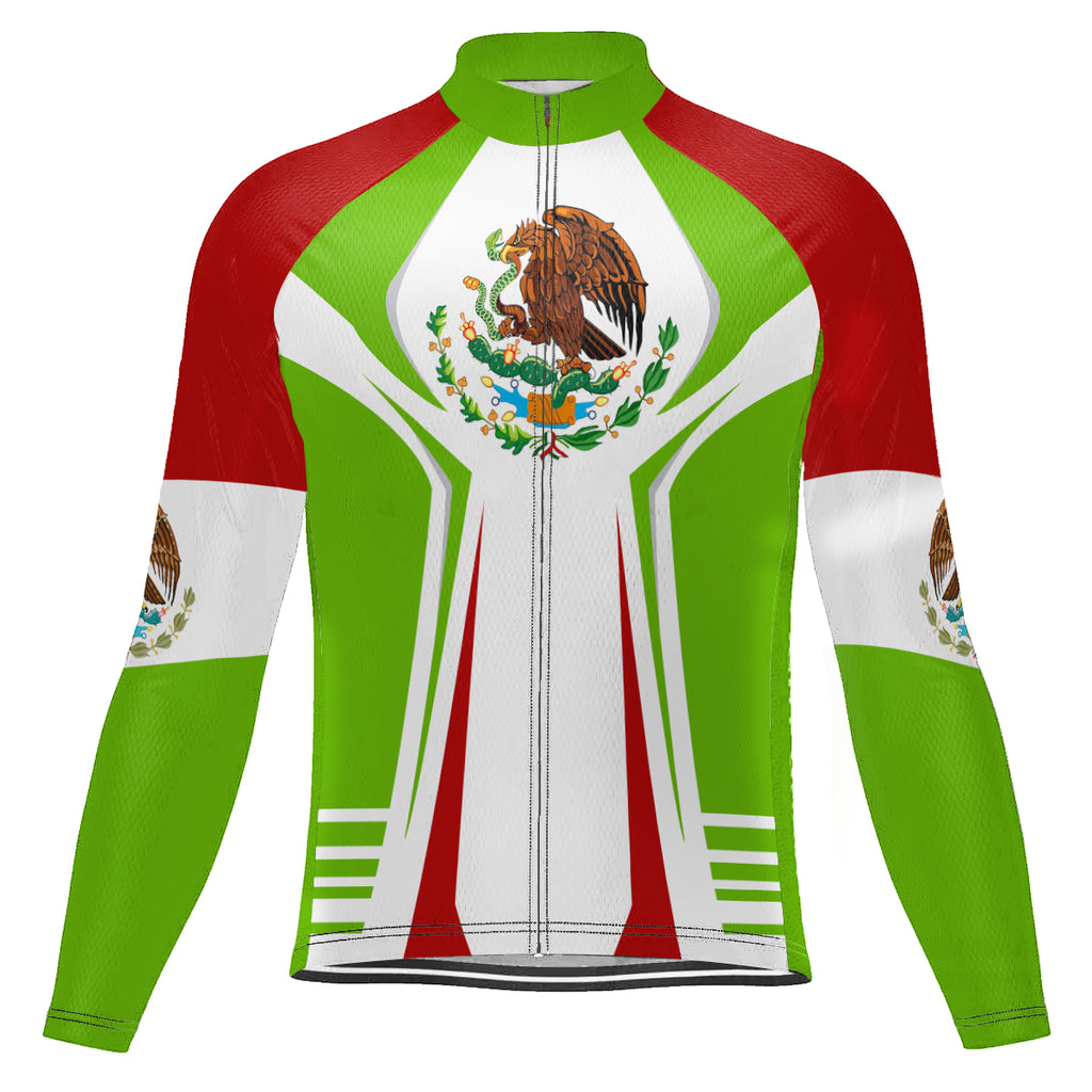 Customized Mexico Long Sleeve Cycling Jersey For Men