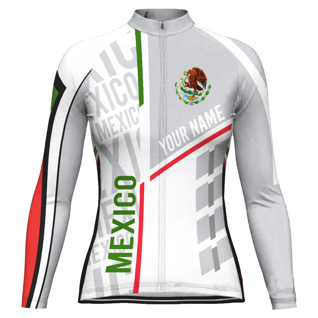 Customized Mexico Long Sleeve Cycling Jersey for Women