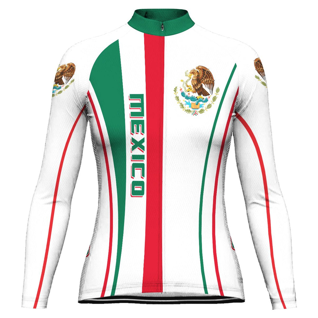 Customized Mexico Long Sleeve Cycling Jersey for Women