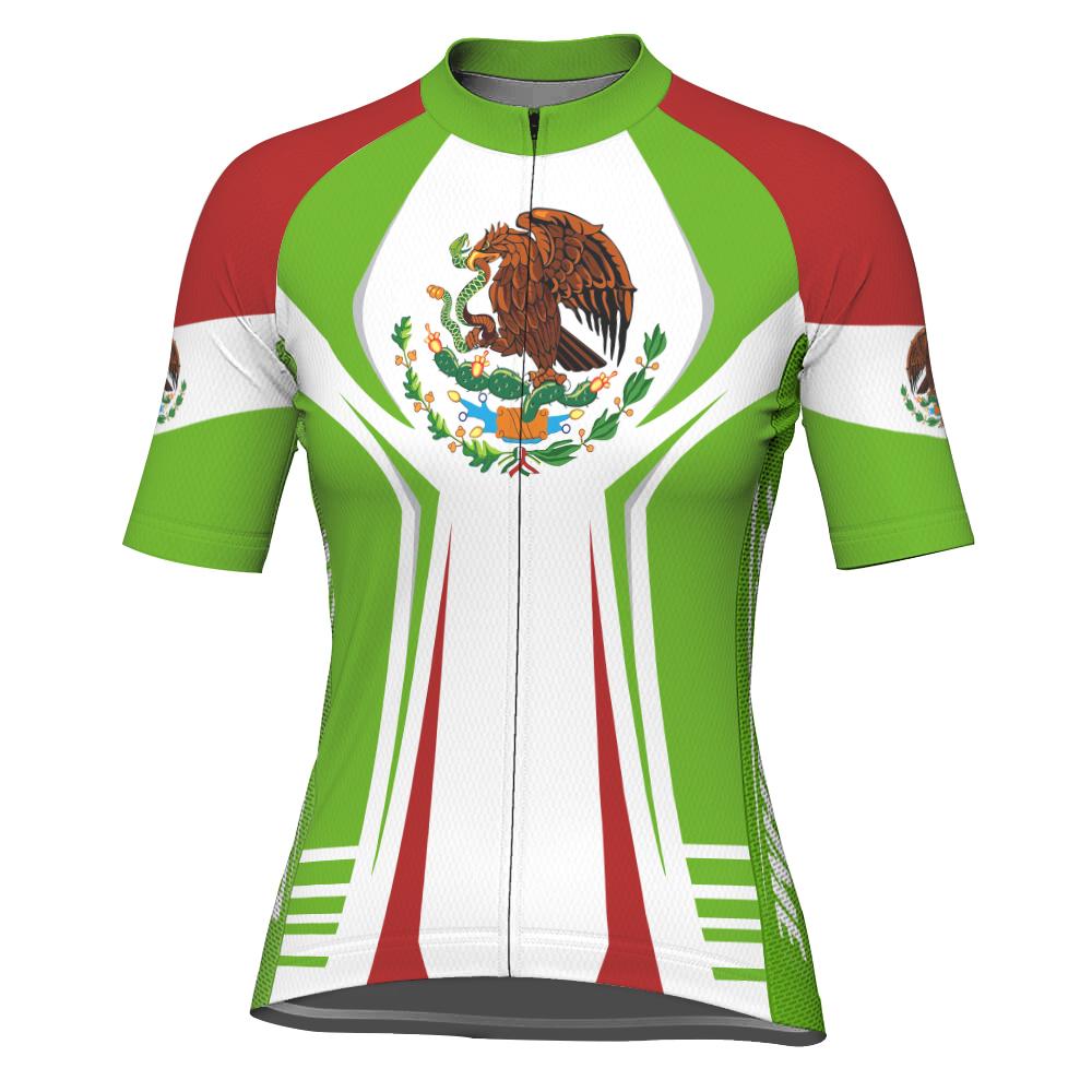 Customized Mexico Short Sleeve Cycling Jersey for Women