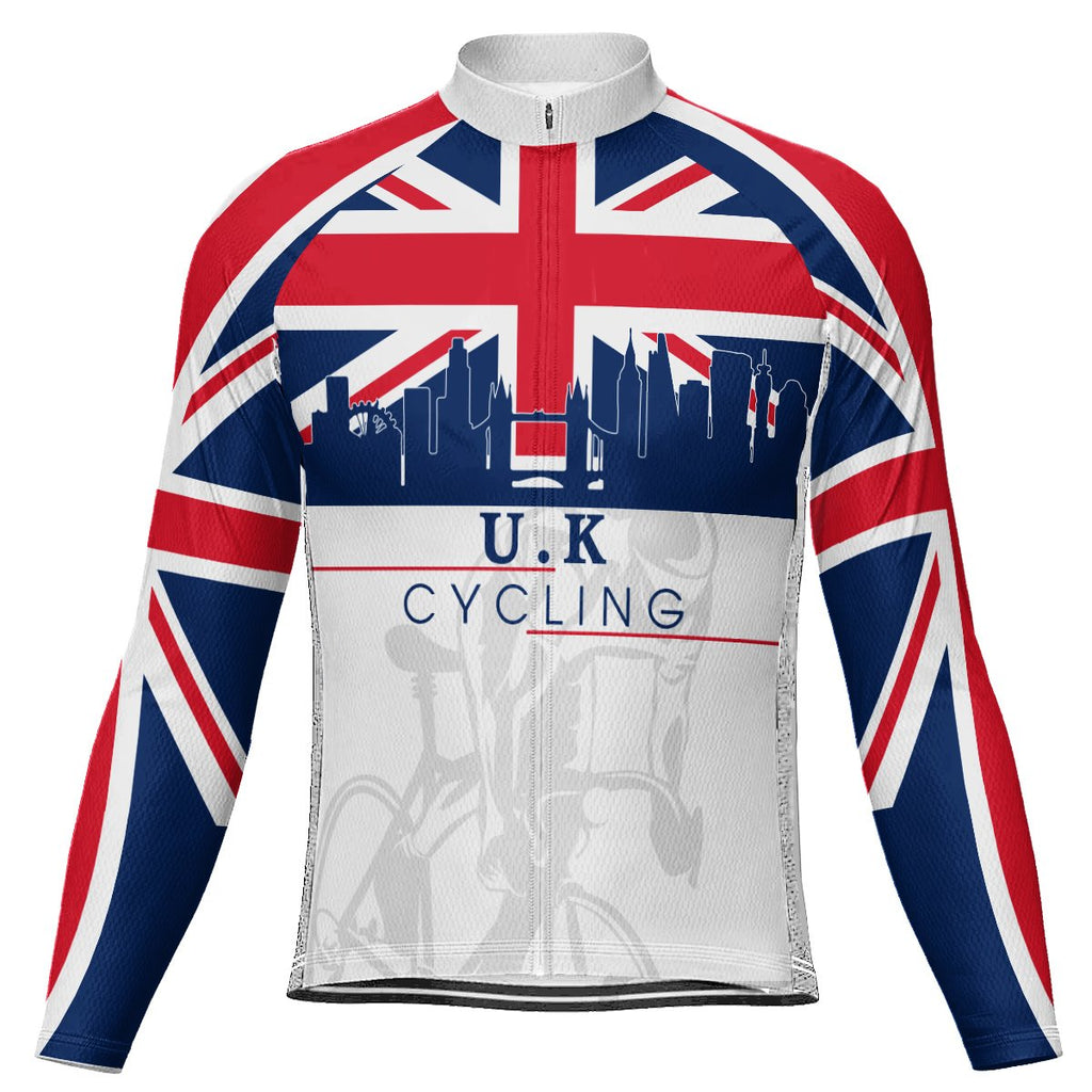 Customized Uk Long Sleeve Cycling Jersey for Men