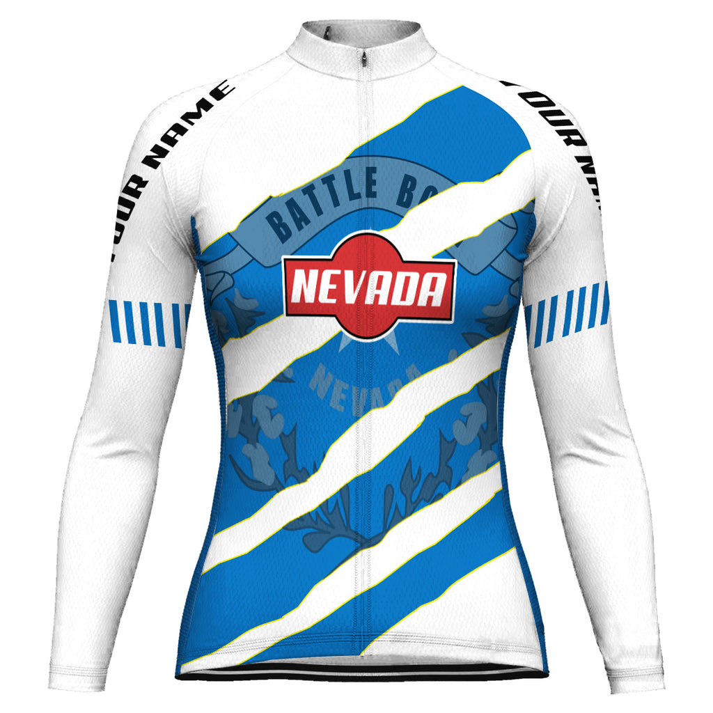 Customized Nevada Long Sleeve Cycling Jersey for Women