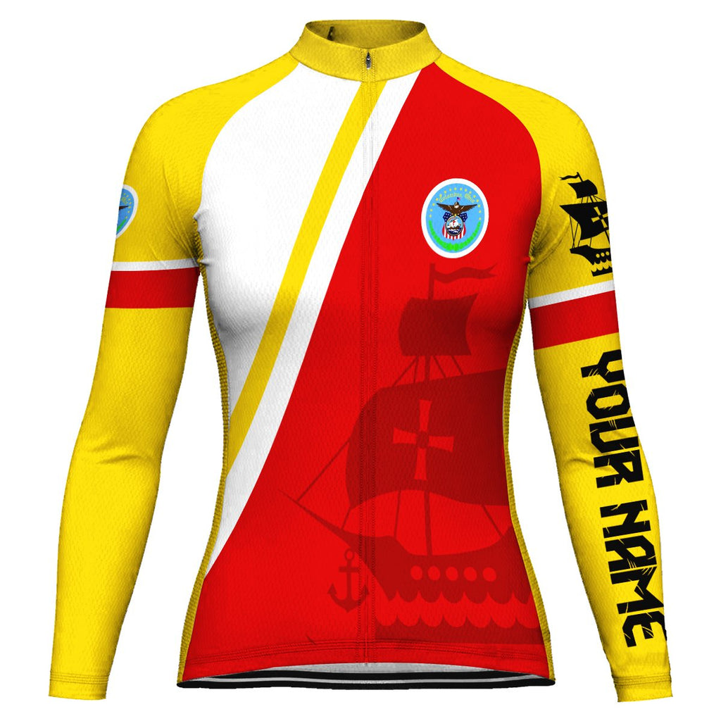 Customized Columbus Long Sleeve Cycling Jersey for Women