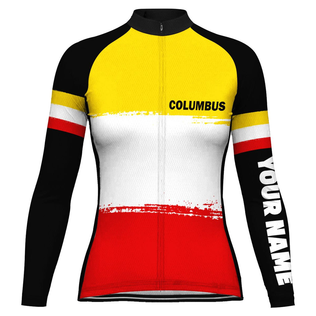 Customized Columbus Long Sleeve Cycling Jersey for Women