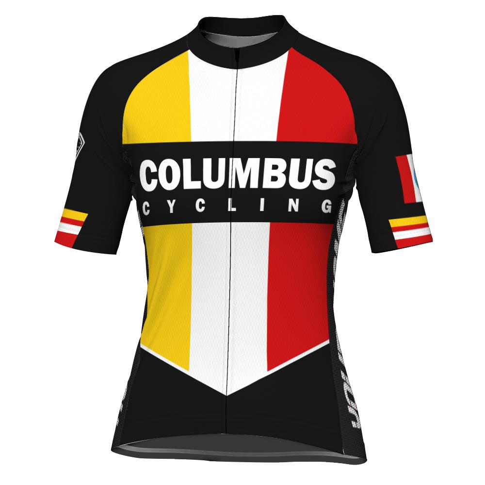 Customized Columbus Short Sleeve Cycling Jersey for Women