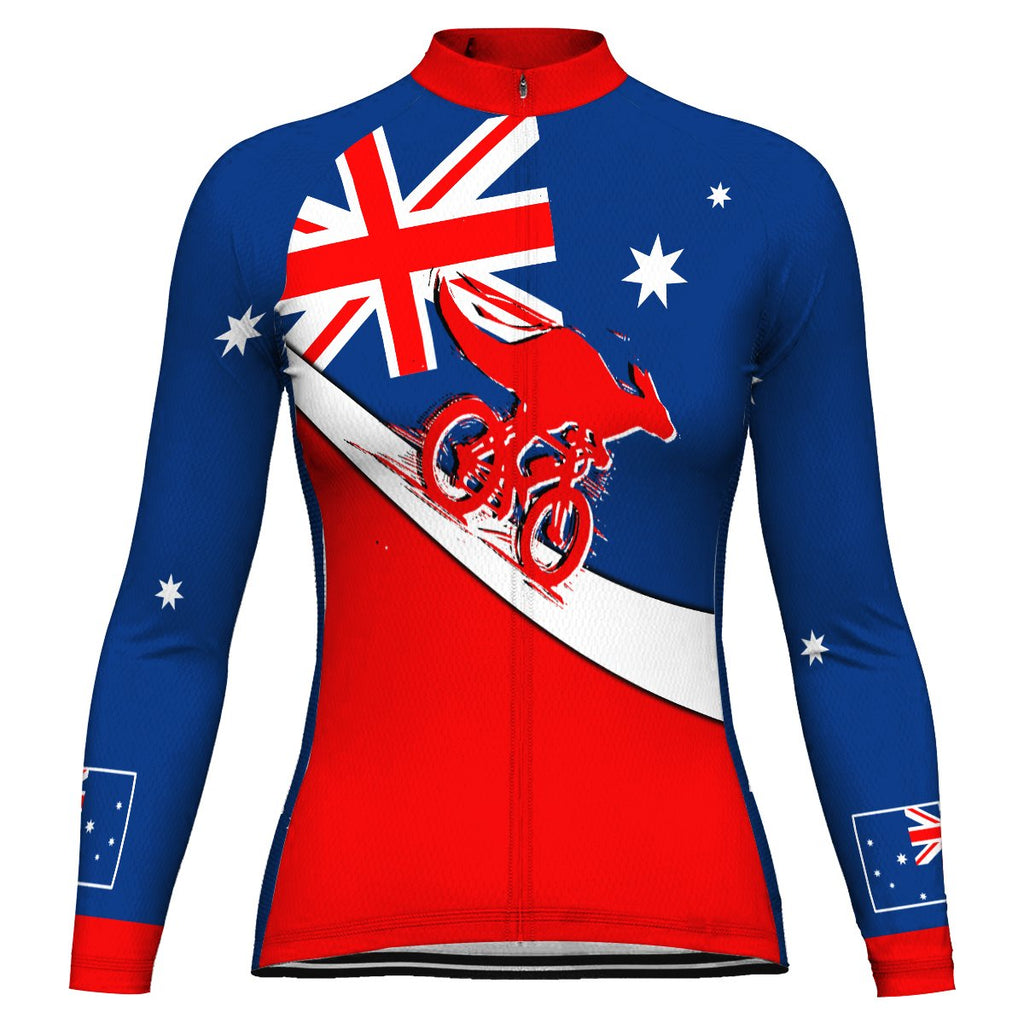 Australia Long Sleeve Cycling Jersey for Women