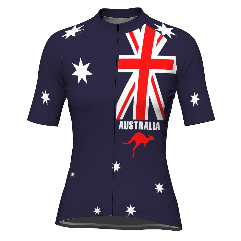 Australia Short Sleeve Cycling Jersey for Women