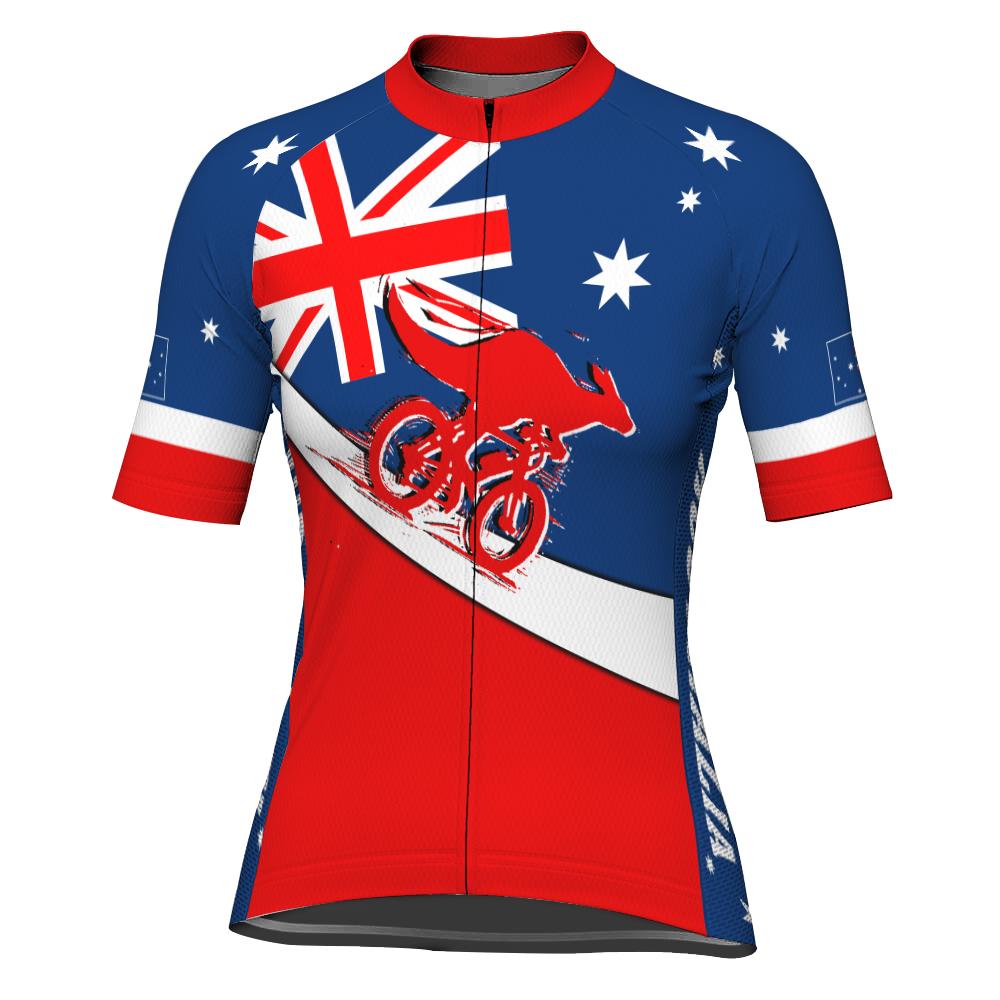Australia Short Sleeve Cycling Jersey for Women