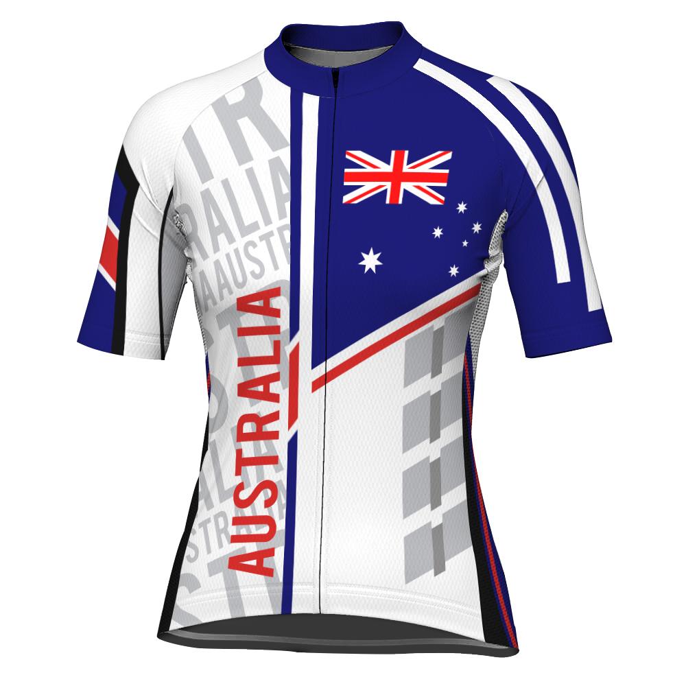 Australia Short Sleeve Cycling Jersey for Women