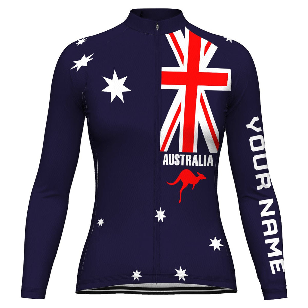 Customized Australia Long Sleeve Cycling Jersey for Women