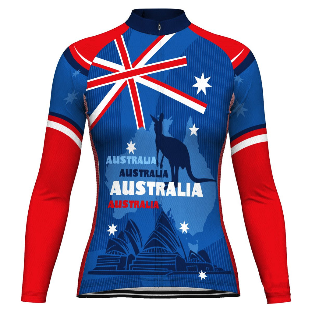 Customized Australia Long Sleeve Cycling Jersey for Women
