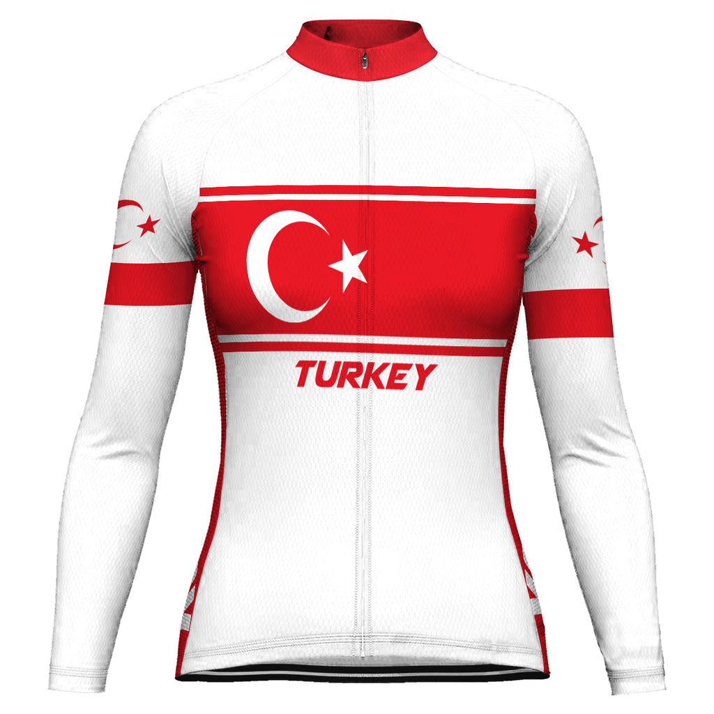 Customized Turkey Long Sleeve Cycling Jersey for Women