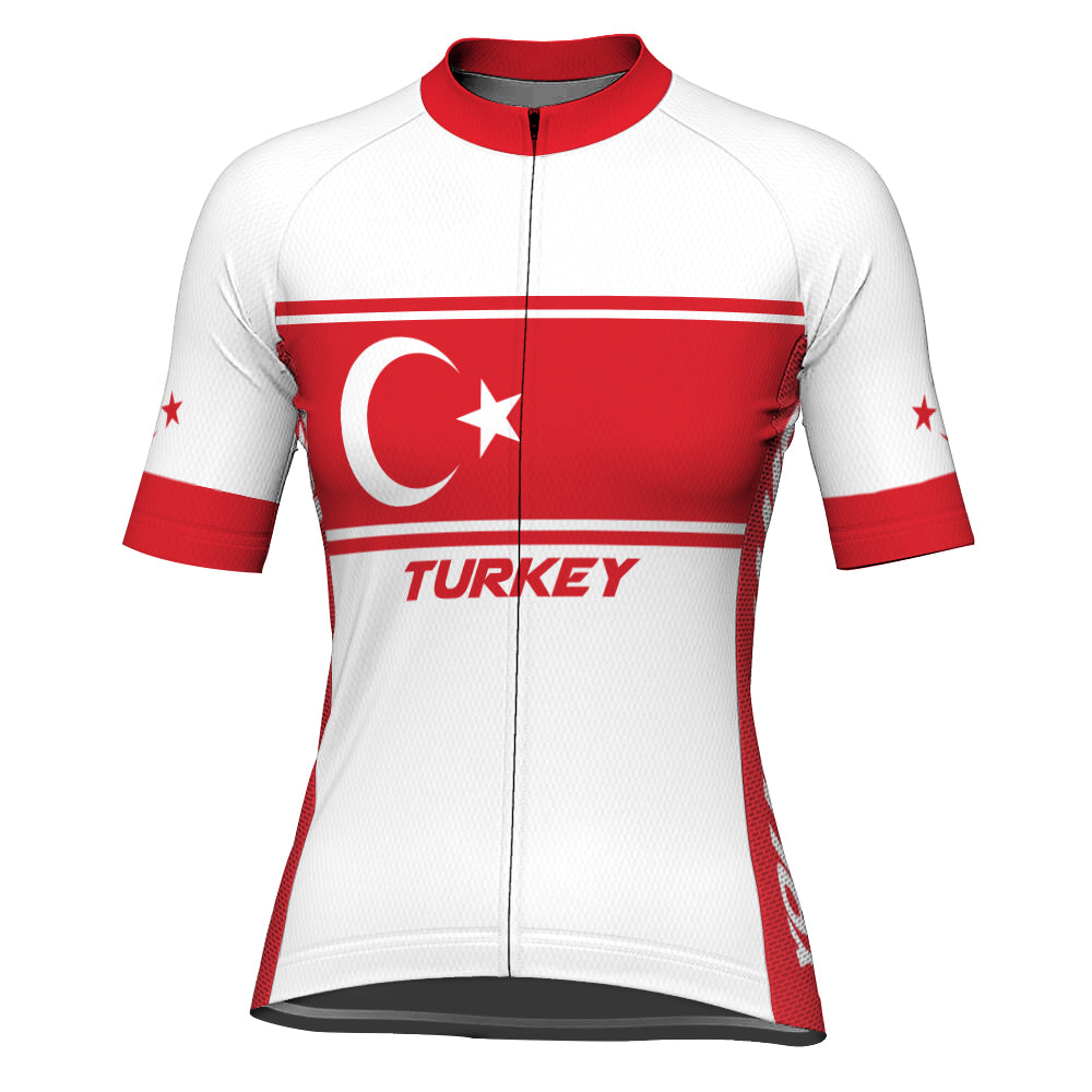 Customized Turkey Short Sleeve Cycling Jersey for Women