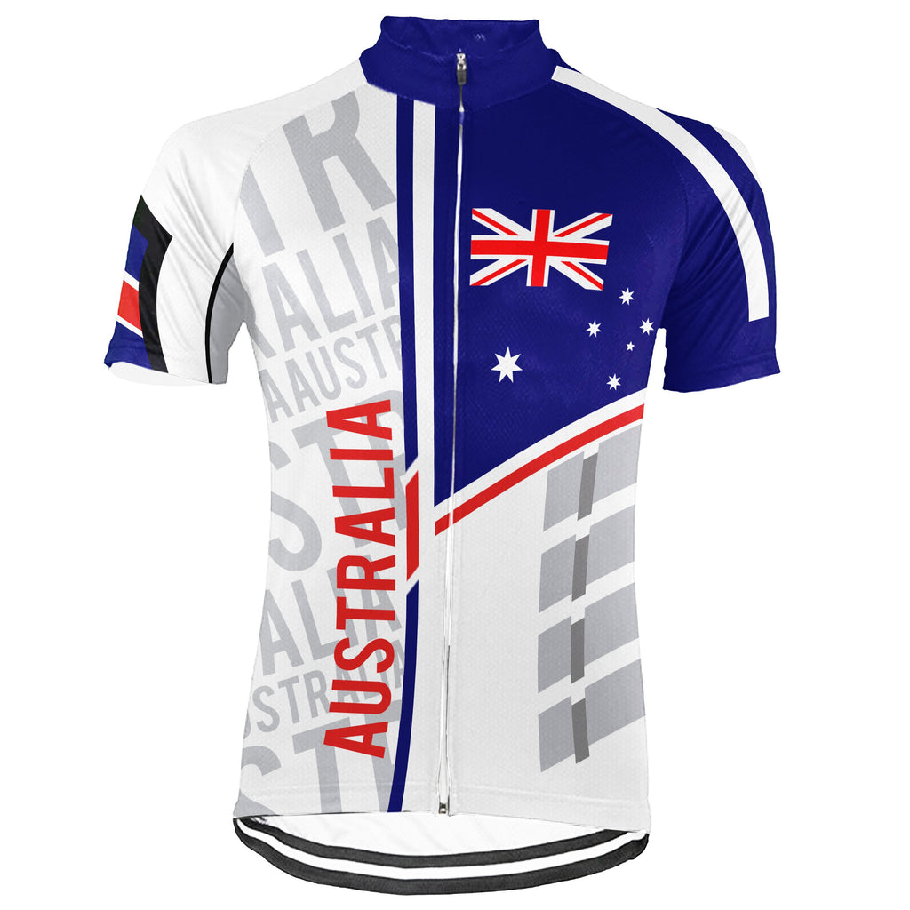 Australia Short Sleeve Cycling Jersey for Men