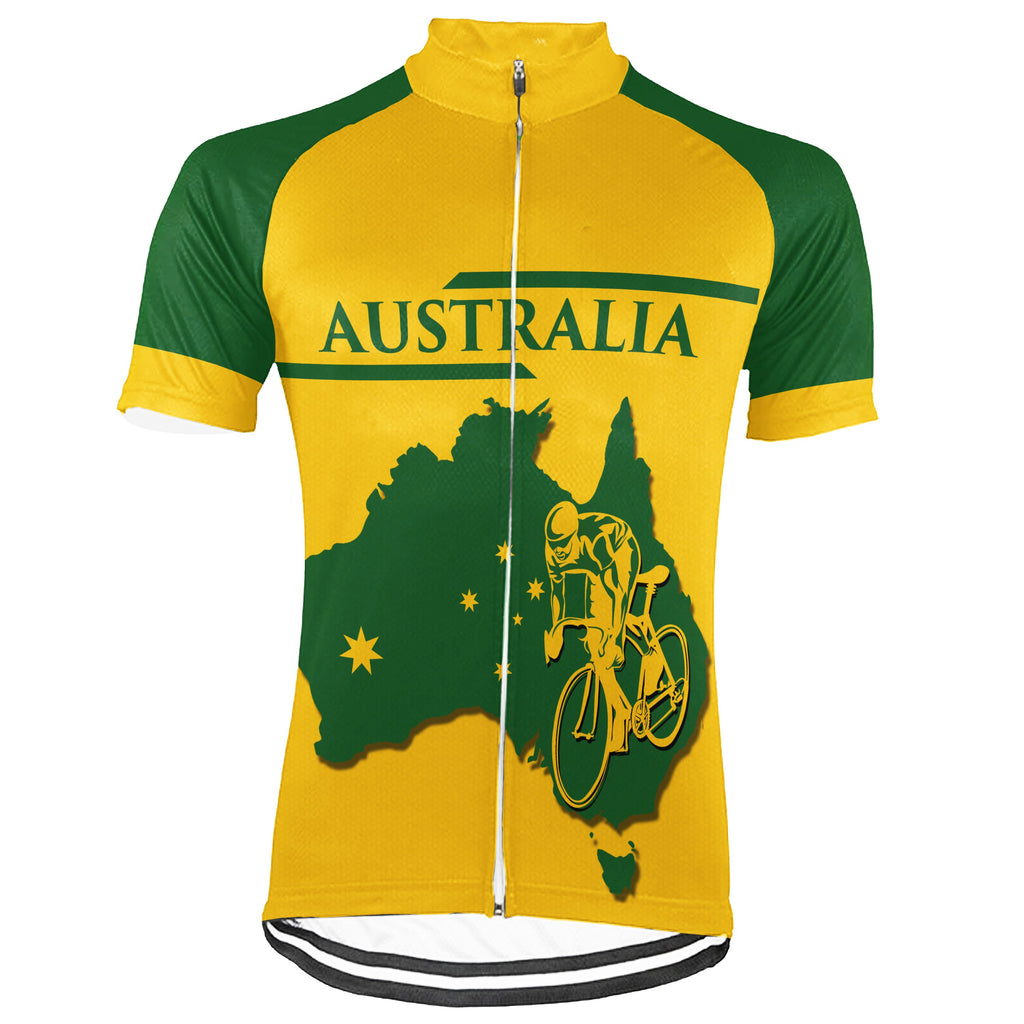 Australia Short Sleeve Cycling Jersey for Men