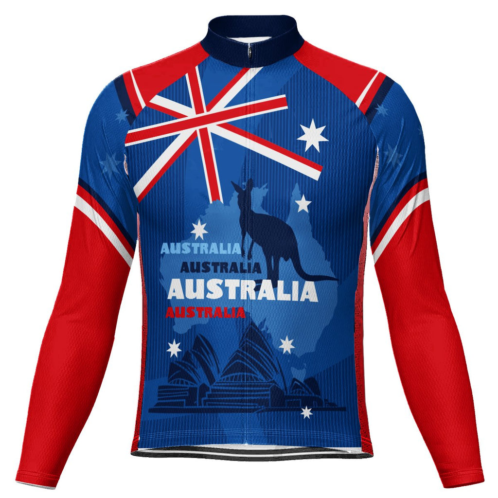 Customized Australia Long Sleeve Cycling Jersey for Men