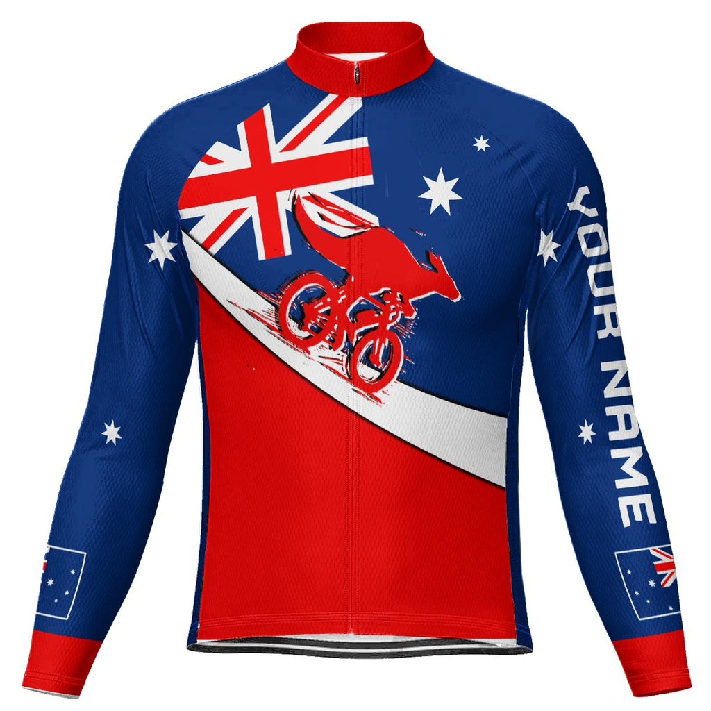 Customized Australia Long Sleeve Cycling Jersey for Men