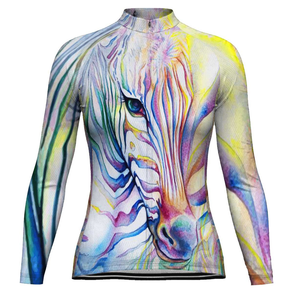 Horse Long Sleeve Cycling Jersey for Women