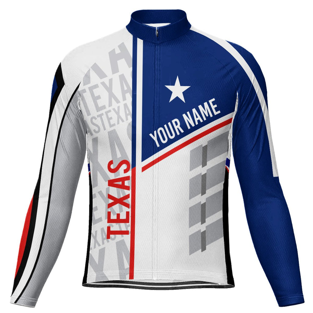 Customized Texas Long Sleeve Cycling Jersey for Men