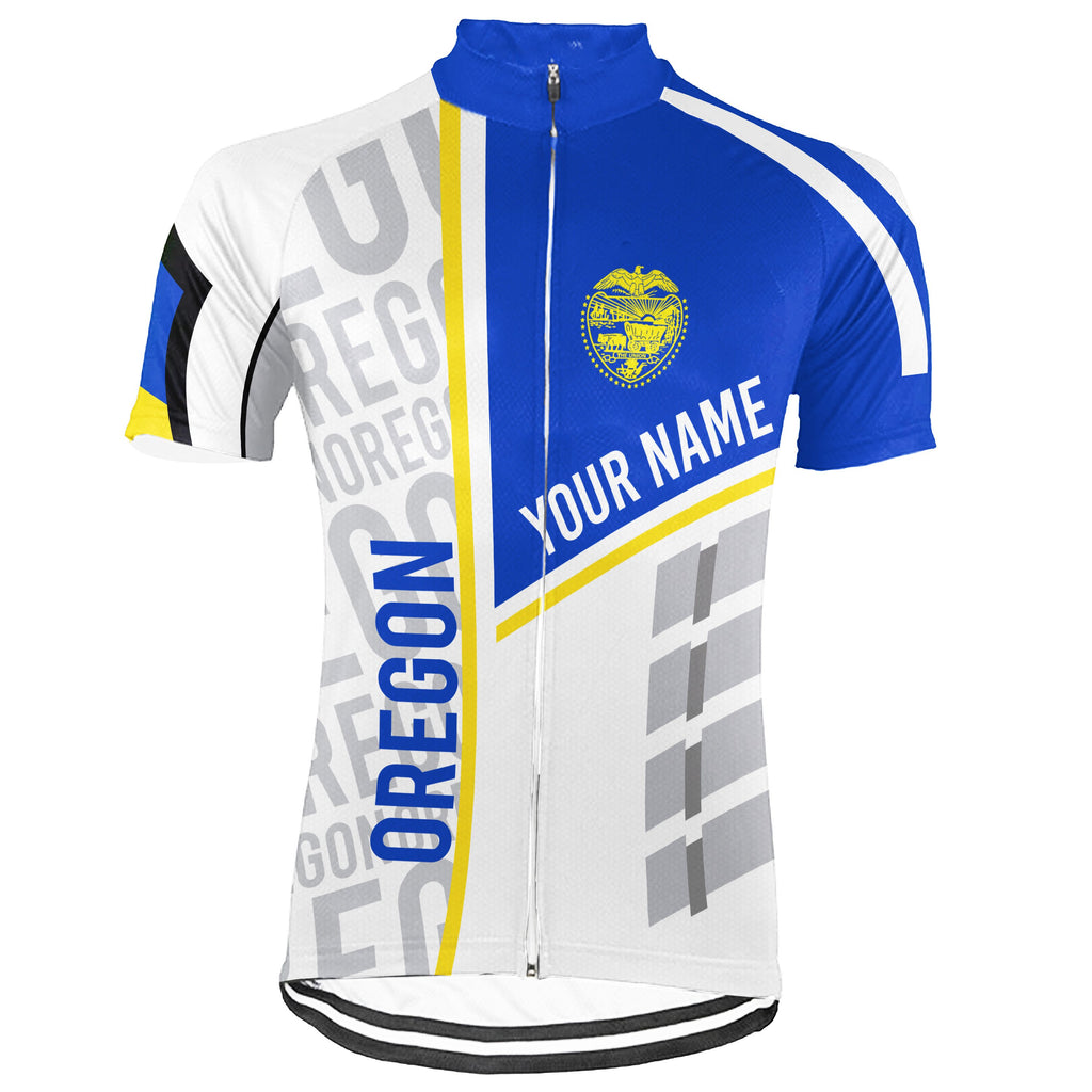 Customized Oregon Short Sleeve Cycling Jersey for Men