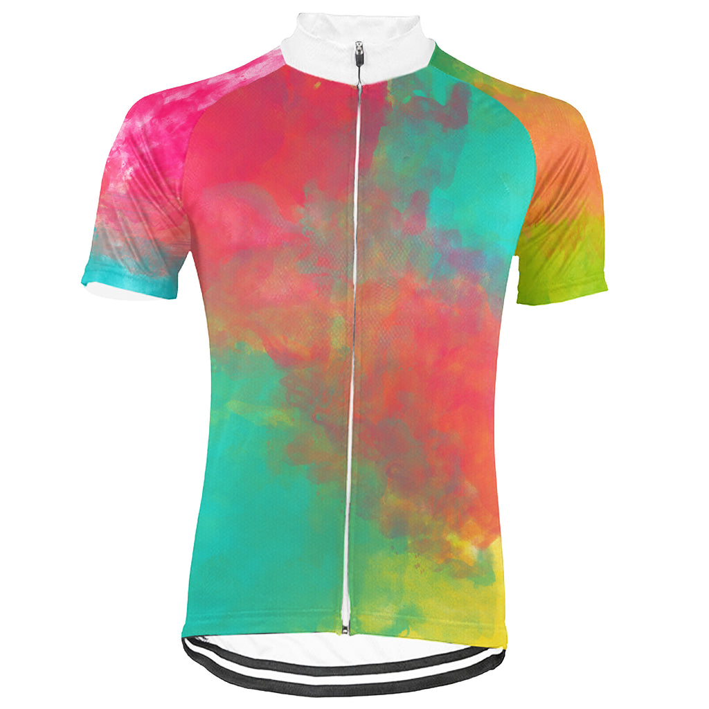 Customized Colorful Short Sleeve Cycling Jersey for Men