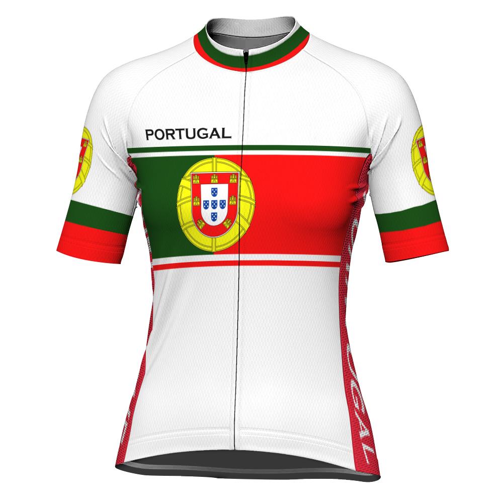 Customized Portugal Short Sleeve Cycling Jersey For Women