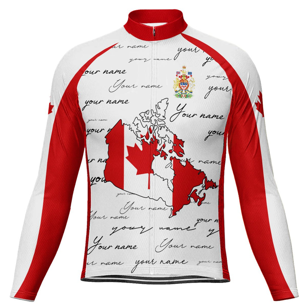 Customized Canada Winter Thermal Fleece Long Sleeve For Men