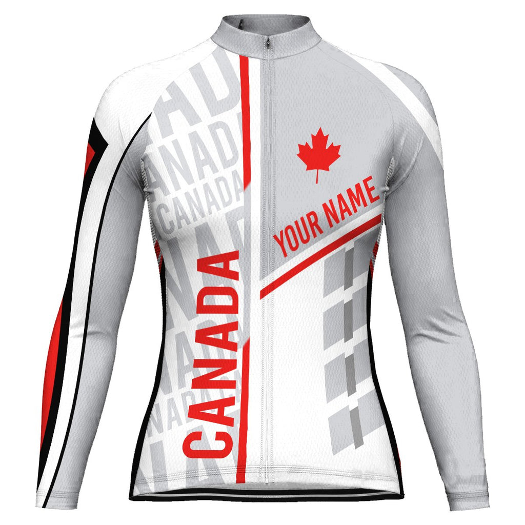 Customized Canada Winter Thermal Fleece Long Sleeve For Women