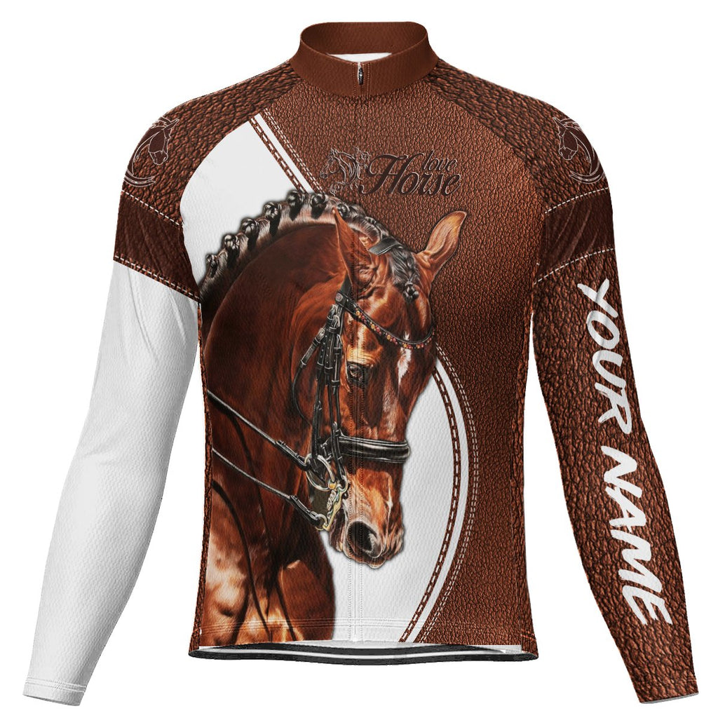 Customized Horse Long Sleeve Cycling Jersey for Men
