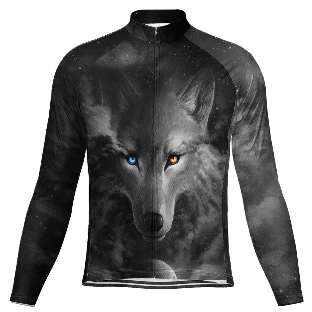 Wolf Long Sleeve Cycling Jersey for Men