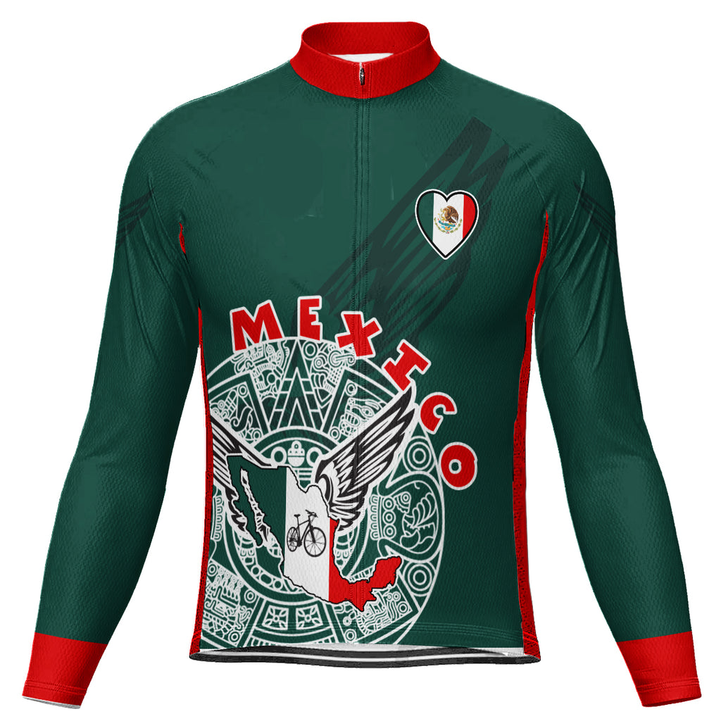 Customized Mexico Long Sleeve Cycling Jersey For Men