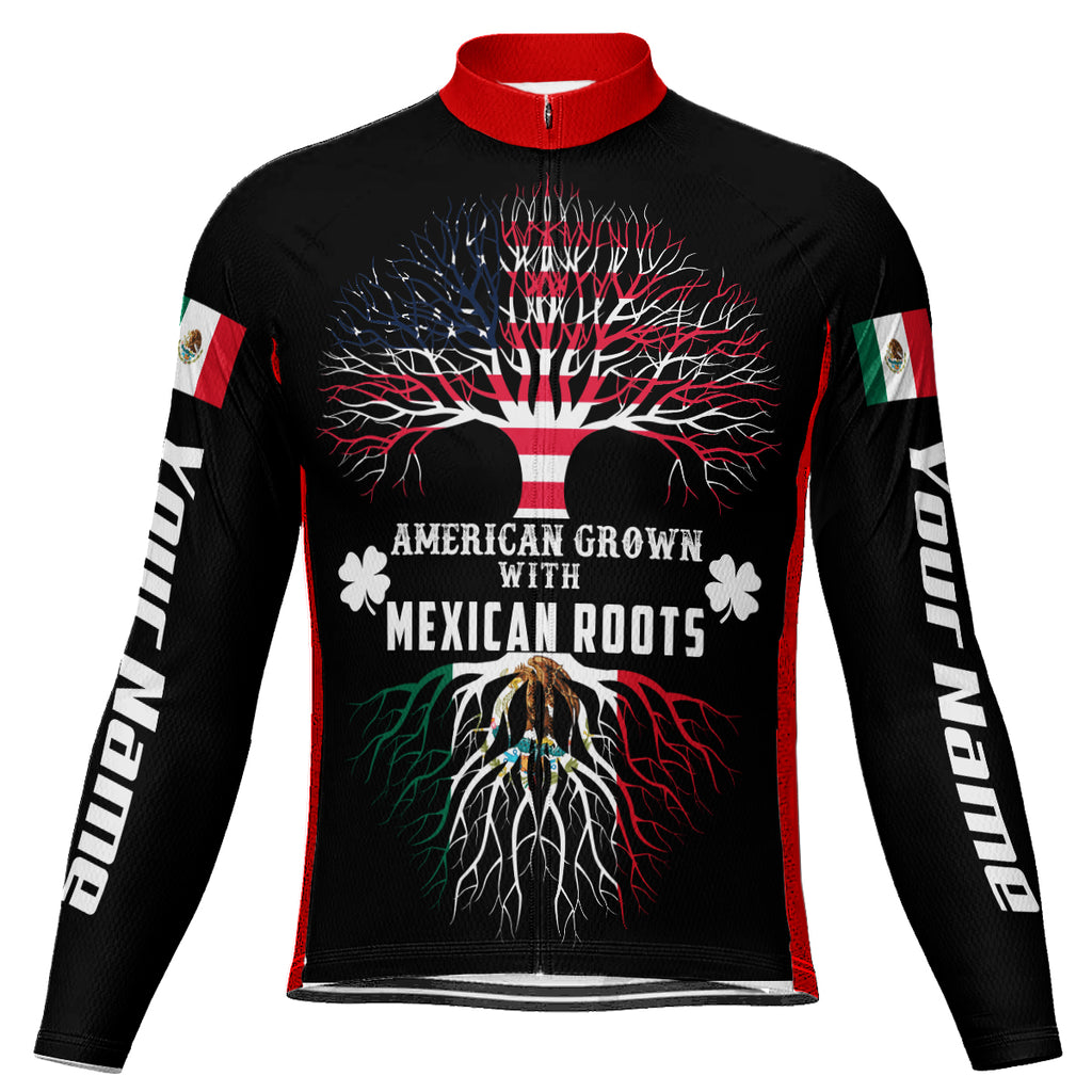 Customized Mexico Long Sleeve Cycling Jersey For Men