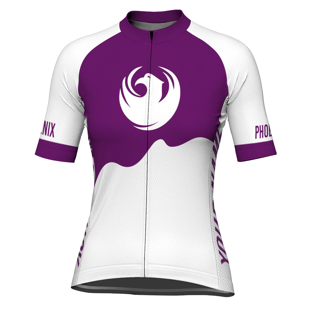 Customized Phoenix Winter Thermal Fleece Short Sleeve Cycling Jersey for Women