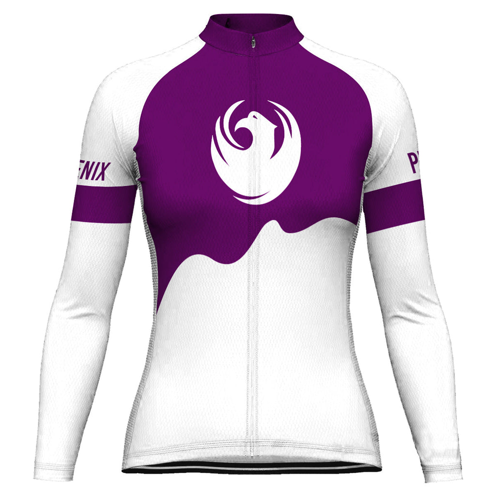 Customized Phoenix Winter Thermal Fleece Long Sleeve Cycling Jersey for Women