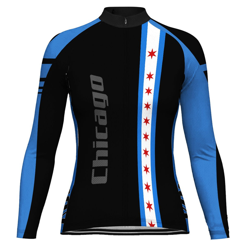 Customized Chicago Winter Thermal Fleece Long Sleeve For Women