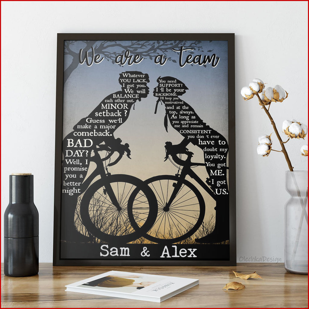Customized Couple Poster- Personalized Quote