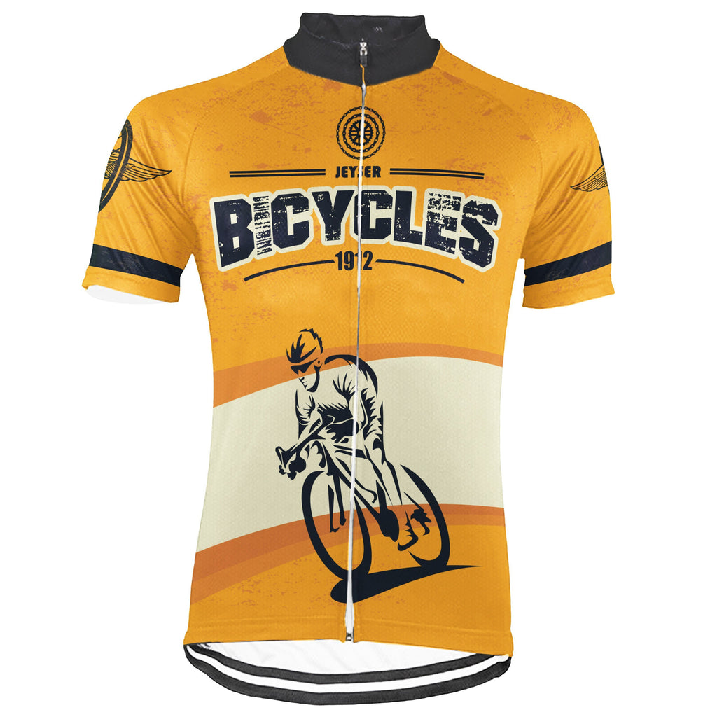 Vintage Short Sleeve Cycling Jersey for Men