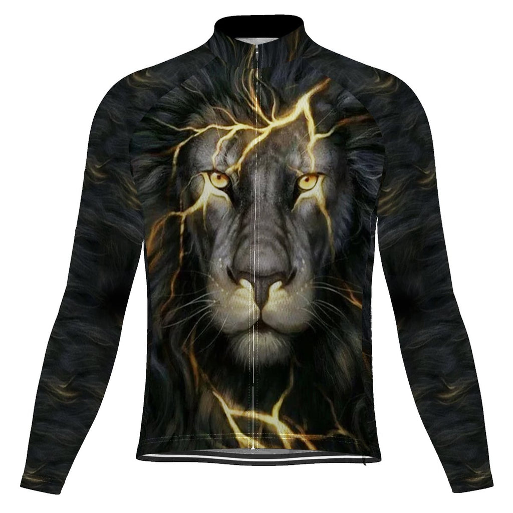 Lion Long Sleeve Cycling Jersey for Men