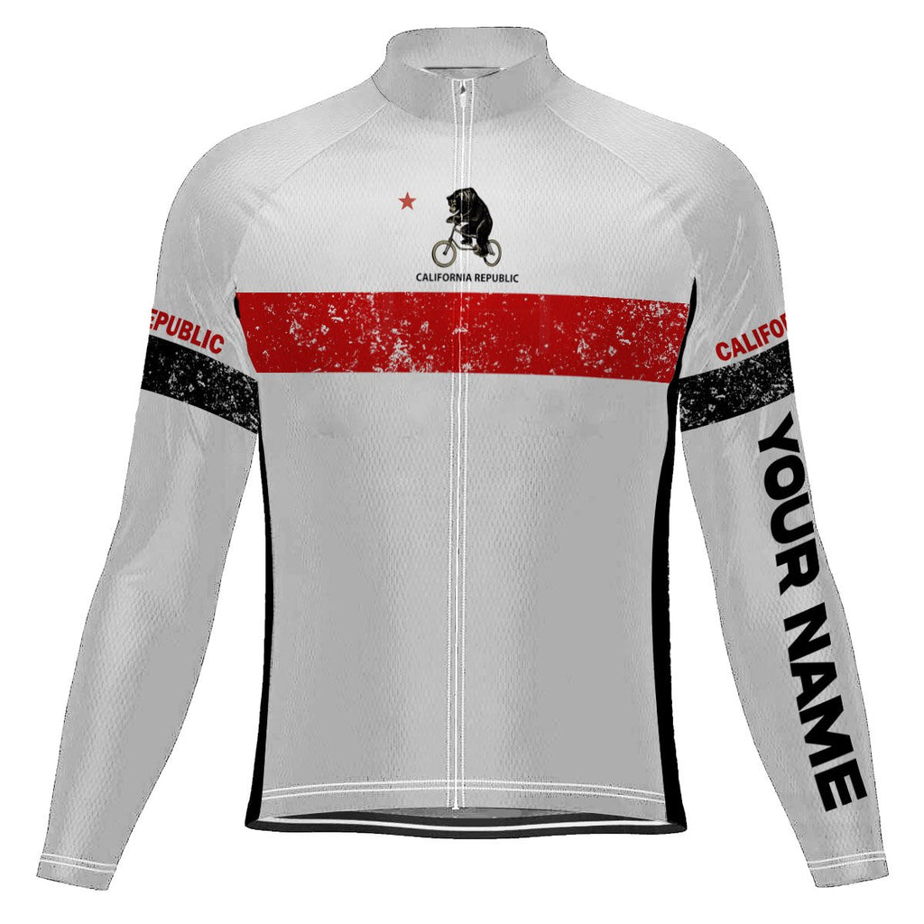 Customized California Long Sleeve Cycling Jersey for Men