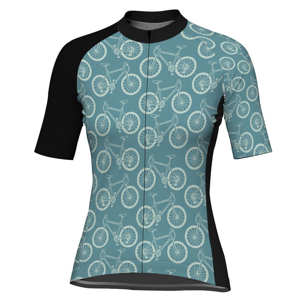 Crazy Short Sleeve Cycling Jersey for Women